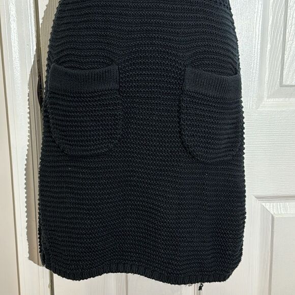 Club Monaco Women's Mixed Stitch Pointelle sleeveless fitted knit dress size SP - Picture 4 of 14